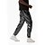 baratos calça casual-Homens Corredor Calças Calça casual Calças de lantejoulas Com Cordão Cintura elástica Metálico Brilhante Côr Sólida Comprimento total Bandagem Boate Luzes de discoteca Casual Calças Ajuste Largo