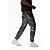 cheap Casual Pants-Men&#039;s Joggers Trousers Casual Pants Sequin Pants Drawstring Elastic Waist Shiny Metallic Solid Color Full Length Club Nightclub Disco Lights Casual Trousers Loose Fit Silver Black Micro-elastic