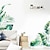 olcso Dekoratív falmatricák-levehető zöld növény falmatricák barkácsolható zöld levelek falmatricák függő fa szőlő fali dekoráció nappaliba gyerek hálószoba iroda óvoda fali dekoráció 68*49cm