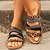 cheap Women&#039;s Sandals-Women&#039;s Sandals Plus Size Daily Beach Flat Heel Open Toe Casual PU Leather Ankle Strap Floral Leopard White