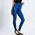 cheap Leggings-Women&#039;s Tights Leggings Bell Bottom Faux Denim Black Blue Fashion High Waist Casual Weekend Ankle-Length Stretchy Solid Color Tummy Control S M L XL 2XL