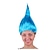 رخيصةأون باروكات تنكرية-حزب الخشخاش الاصطناعية troll wig princess glitter cosplay costume halloween flame wacky troll hair wig fits men women