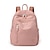 olcso Hátizsákok-Női Funkcionális hátizsák Mini hátizsák hátizsák Napi Tömör szín Oxfordi ruha Műanyag Nagy kapacitás Vízálló Könnyű Cipzár Fekete Világoszöld Arcpír rózsaszín