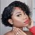 cheap Synthetic Trendy Wigs-Short Curly Lace Front Wigs 8inch Short Pixie Cut Wigs Lace Front Wig 13x1 Lace Closure Wig Pre Plucked with Baby Hair Wigs for women Christmas Party Wigs