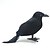 billige Halloween hengende og borddekorasjoner-halloween svart kråke rekvisitter simulering flocking kråke fest forsyninger ornament dekorasjon