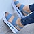 cheap Women&#039;s Sandals-Women&#039;s Sandals Platform Sandals Plus Size Ankle Strap Sandals Outdoor Daily Beach Solid Color Solid Colored Summer Buckle Platform Wedge Heel Open Toe Casual Minimalism Walking PU Leather Faux