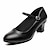 ieftine Pantofi Dans Clasic &amp; Modern-Pentru femei Sală Dans Pantofi Moderni Pantofi de caracter Petrecere / Seară Interior Vals Simplu Vârf Închis Buclă Adulți Negru