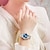 abordables Montres à Quartz-OLEVS Femme Montres à quartz Diamant Créatif Minimaliste Montre Bracelet Lumineux Calendrier Rendez-vous IMPERMÉABLE Acier Inoxydable Suivre