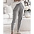cheap Pants-Women&#039;s Sweatpants Joggers Gray Casual / Sporty Athleisure Mid Waist Side Pockets Leisure Sports Weekend Ankle-Length Micro-elastic Plain Comfort S M L XL XXL