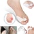 cheap Home Wear-1Pair Silicone Toes Separator Foot Hallux Valgus Correction Bone Ectropion Adjuster Toes Outer Appliance Foot Care Tool Gel Bunion Big Toe Separator Spreader Eases Foot Pain