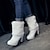 Χαμηλού Κόστους Χερευτές και χειμερινές μπότες-Γυναικεία Μπότες Δώρα Αγίου Βαλεντίνου Μπότες με τακούνι Πάρτι Συνδυασμός Χρωμάτων Fleece Lined Μποτάκια μποτάκια Χειμώνας Blană Curată Φιόγκος Πλατφόρμα Ψηλοτάκουνο Κοντόχοντρο Τακούνι Στρογγυλή Μύτη