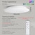 ieftine Lumini Reglabile-Plafoniera cu LED inteligentă 12 inci 28 W lumină albă caldă față și spate rgb care schimbă culoarea aplicație de lampă încorporată pentru dormitor și sincronizare cu control vocal compatibil cu alexa