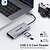 cheap USB Hubs &amp; Switches-USB C Hub QGeeM 7 in 1 Type C to HDMI 4k Adapter USB C Multiport Dongle Dockwith USB 3.0100W PDCard Readers Compatible with MacBook Pro (Thunderbolt 3) Ipad Pro Chromebook Xps 13/15