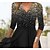 cheap Casual Dresses-Women&#039;s Party Dress Casual Dress Holiday Dress Midi Dress Black Color Gradient 3/4 Length Sleeve Fall Spring Summer Ruched Fashion V Neck Party Winter Dress Evening Party 2023 S M L XL 2XL 3XL
