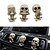 cheap Car Pendants &amp; Ornaments-Car Air Freshener Clips Car Vent Decoration Pipishoop Skull Car Interior Accessories Car Air Conditioner Vent Decoration Office Home Aromatherapy Halloween Decor Gifts for Men/Women (3 Pack)