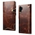 cheap Samsung Cases-Phone Case For Samsung Galaxy S24 S23 S22 S21 S20 Plus Ultra Note 20 Ultra Full Body Case Leather Card Holder Solid Color Genuine Leather