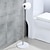 billige Toalettrullholdere-frittstående toalettpapirholderstativ med marmorbase, 304 rustfritt stål rustfri papirrullholder gulvstativ oppbevaring for bad (krom)