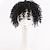 abordables Flequillos-negro corto afro rizado cabello rizado piezas de cabello sintético pelucas clip en postizos toppers piezas naturalmente suaves para mujeres negras con adelgazamiento del cabello topper con flequillo