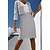 cheap Casual Dresses-Women&#039;s Dress Set Two Piece Dress Sheath Dress Midi Dress Gray Embroidery 3/4 Length Sleeve Winter Fall Ruched Modern V Neck 2023 S M L XL 2XL 3XL