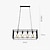 abordables Suspension-lampe de barre de personnalité créative de style industriel industrielle 4. 6 suspension en fer rectangulaire en fer
