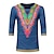cheap Afrocentric Fashion-Men&#039;s T-shirt Modern African Outfits African Print Dashiki Masquerade Adults T-shirt Party
