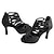 ieftine Pantofi Dans Latin-Pentru femei Încălțăminte latină Pantofi De Dans Interior Profesional ChaCha Pantofi Spumante Brant mai moale Platformă Strălucire Fermoar Adulți Negru Argintiu