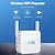 abordables Routers Wireless-Amplificador wifi Amplificador wifi Extensor de rango wifi 300 mbps repetidor de señal inalámbrica 2.4 y 5 ghz banda dual 4 antenas Cobertura total de 360 °