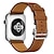 voordelige Apple Watch-bandjes-Compatibel met: Apple Watch-horlogebandje 38mm 40mm 41mm 42mm 44mm 45mm 49mm Luxe Verstelbaar Roestvrij stalen gesp Echt leer Vervangende horlogeband voor iwatch Serie Ultra 8 7 6 5 4 3 2 1 SE