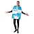 cheap Couples &amp; Matching Halloween Costumes-Cookies Milk Box Funny Costumes Couples&#039; Costumes Men&#039;s Women&#039;s Movie Cosplay Cosplay Costumes Blue Leotard / Onesie Halloween Carnival Masquerade Polyester