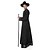 abordables Déguisements de couple et de groupe-Cosplay Sorcière démoniste Déguisements de couple Homme Femme Cosplay de Film Cosplay Fête costumée Noir Robe Chapeau Carnaval Mascarade La Saint-Valentin Polyester