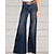 tanie dżinsy damskie-Damskie Jeansy Boot-cut Jeans Workowaty Pełna długość Niebieski Jesień
