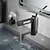 ieftine Clasic-baterie chiuveta baie, robinet baie negru, alamă un singur mâner robinete de baie în formă de pistol cu o gaură (negru/gri/crom/auriu)