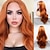 cheap Synthetic Lace Wigs-Long Yellow Orange Wavy Wigs Hair Synthetic Lace Front Wigs Mix Color Yellow Orange for Women with Heat Resistant Fiber Hair Replacement Wig Soft Orange Hair wig Middle Part Wig