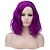 abordables Perruques de déguisement-Perruques violettes pour femmes perruque synthétique courte bleu rose noir blanc cheveux synthétiques multicolores perruques cosplay perruque halloween