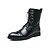 voordelige Dress Boots-Voor heren Laarzen Legerlaarzen Motorlaarzen Jurk schoenen Casual Brits Dagelijks PU Kuitlaarzen Veters Zwart Bruin Zomer Herfst Winter