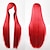 billiga Kostymperuk-cos peruk färg långt rakt hår cosplay peruk europeisk och amerikansk anime 80cm peruk