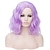 abordables Perruques de déguisement-Perruques violettes pour femmes perruque synthétique courte bleu rose noir blanc cheveux synthétiques multicolores perruques cosplay perruque halloween