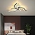 cheap Dimmable Ceiling Lights-Dimmable Cluster Design Ceiling Lights Plastic Artistic Style Modern Style Novelty Black LED Modern 110-240 V