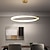 billige Ring &amp; Rund Design-60 cm led pendel 1-lys ring sirkel design dimbar aluminium malt finish luksuriøs moderne stil spisestue soverom 110-240v