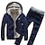cheap Men&#039;s Tracksuits-Men&#039;s Tracksuit Sweatsuit Hooded Solid Color Sports &amp; Outdoor Casual Clothing Apparel Hoodies Sweatshirts  Long Sleeve Navy Wine Red