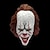 baratos Máscaras-luminescente stephen king&#039;s it mask pennywise horror clown joker mask máscara de palhaço festival cosplay adereços de fantasia (7,8&quot;*9,8&quot;*9,8&quot;) para o halloween
