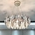 voordelige Kroonluchters-60cm hangende lantaarn ontwerp kroonluchter kristal gegalvaniseerd