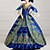 cheap Historical &amp; Vintage Costumes-Rococo Victorian 18th Century Vintage Dress Prom Dress Women&#039;s Costume Vintage Cosplay Party Prom Wedding Party 3/4-Length Sleeve Floor Length Ball Gown Plus Size Dress Halloween