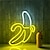 tanie Lampki nocne i dekoracyjne-Neon w kształcie banana lampa neonowa lampa wisząca aaa zasilacz z pojemnikiem na baterie