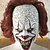 baratos Máscaras-luminescente stephen king&#039;s it mask pennywise horror clown joker mask máscara de palhaço festival cosplay adereços de fantasia (7,8&quot;*9,8&quot;*9,8&quot;) para o halloween