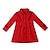 preiswerte Oberbekleidung-Kinder Mädchen Trenchcoat Langarm Hellgrau Rote Glatt Tasche Frühling Herbst nette Art Schulanfang 4-13 Jahre