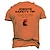 billiga herr 3d-tröja-Herr Unisex T-shirt Bokstav Grafiska tryck Rund hals Svart Vit Gul Blå Orange 3D-tryck Utomhus Gata Kortärmad Mönster Kläder Vintage Sport Designer Ledigt
