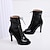 cheap Dance Boots-Women&#039;s Dance Boots Tango Shoes Professional Sexy Shoes Professional Zipper Lace-up Adults&#039; Black Silver