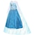 Χαμηλού Κόστους Φορέματα-παιδικά κοριτσίστικα elsa frozen κοστούμι φόρεμα παγιέτα floral performance party μπλε μάξι μακρυμάνικο πριγκίπισσα γλυκά φορέματα φθινόπωρο χειμώνα κανονική εφαρμογή 3-10 ετών