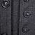 お買い得  メンズトレンチコート-男性用 冬物コート ピーコート コート ビジネス カジュアル 冬 コットン混 保温 アウターウェア 衣類 スタイリッシュ クラシック・タイムレス 非印刷 純色 ポケット スタンド ダブルブレスト